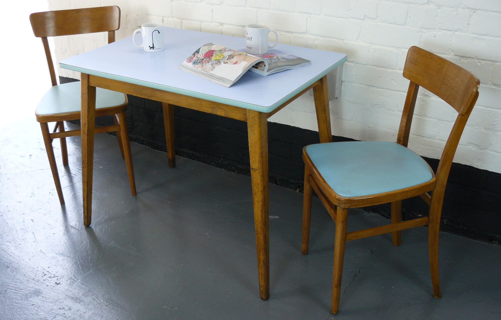 1960 retro kitchen table and chair