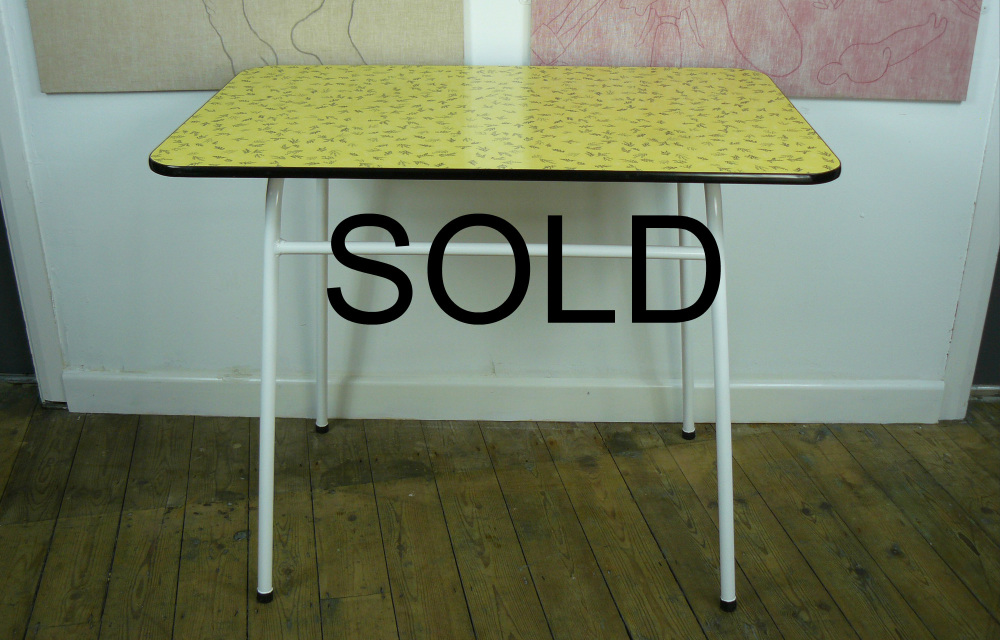 vintage metal and formica kitchen table